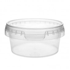 180 ML CLEAR TAMPER EVIDENT TUB and LID